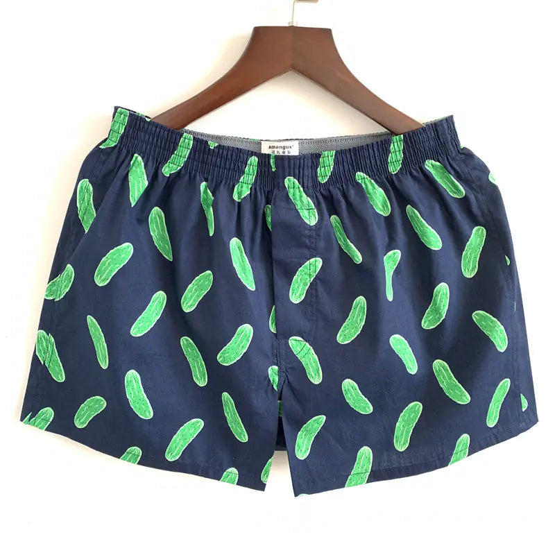 Men's Striped Boxer Pants with Fashionable Design
