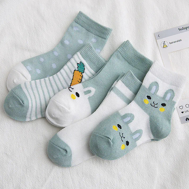 Wholesale Kids Cotton Ankle Socks with Cartoon Design