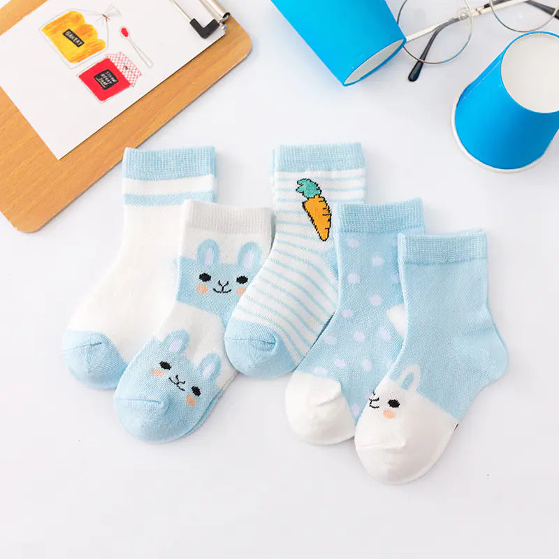 Wholesale Kids Cotton Ankle Socks with Cartoon Design