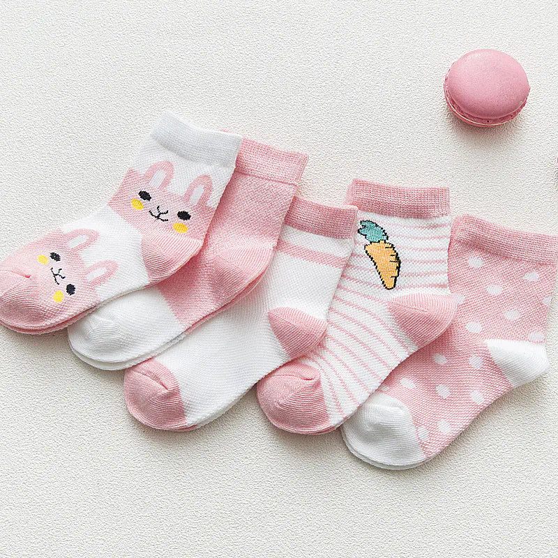 Wholesale Kids Cotton Ankle Socks with Cartoon Design