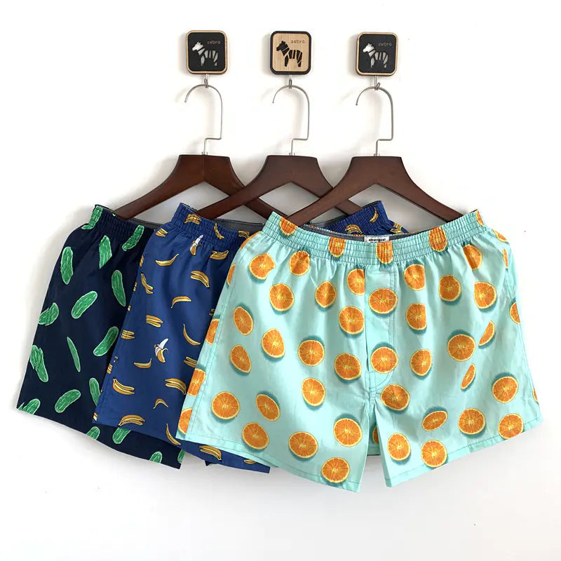 Men's Striped Boxer Pants with Fashionable Design